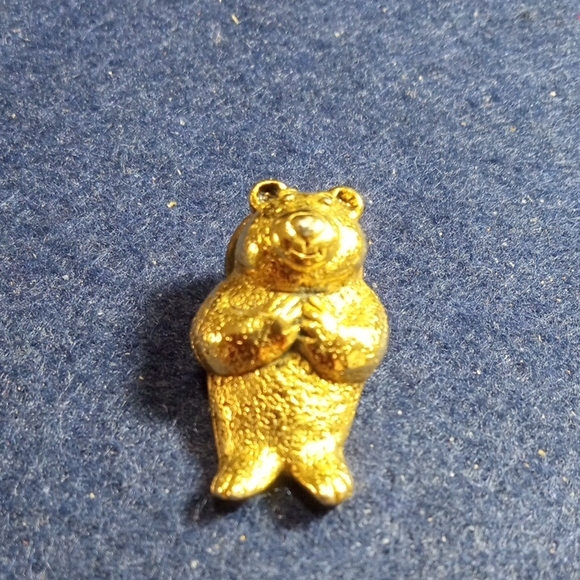 Gold Bear Brooch - Picture 1 of 3